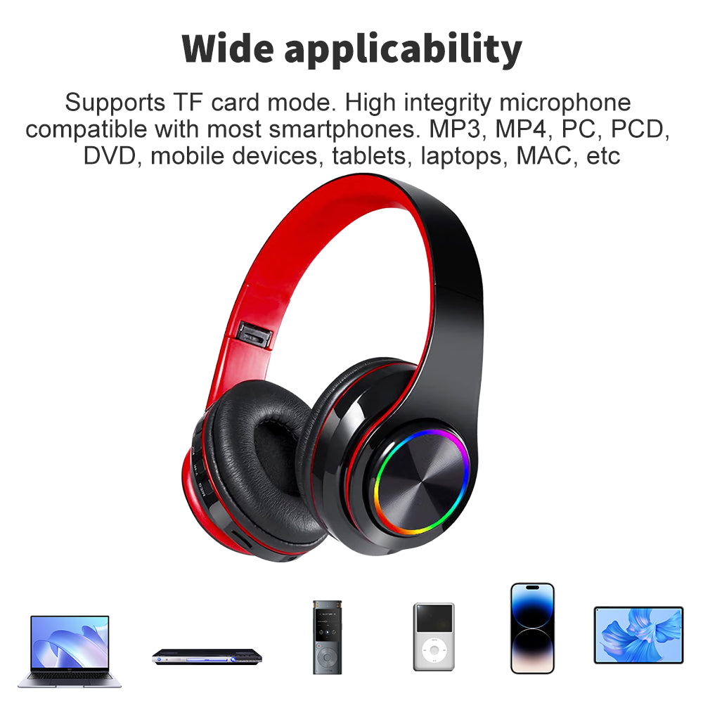 Wireless Headphones Bluetooth Noise Cancelling Stereo Earphones over Ear Headset